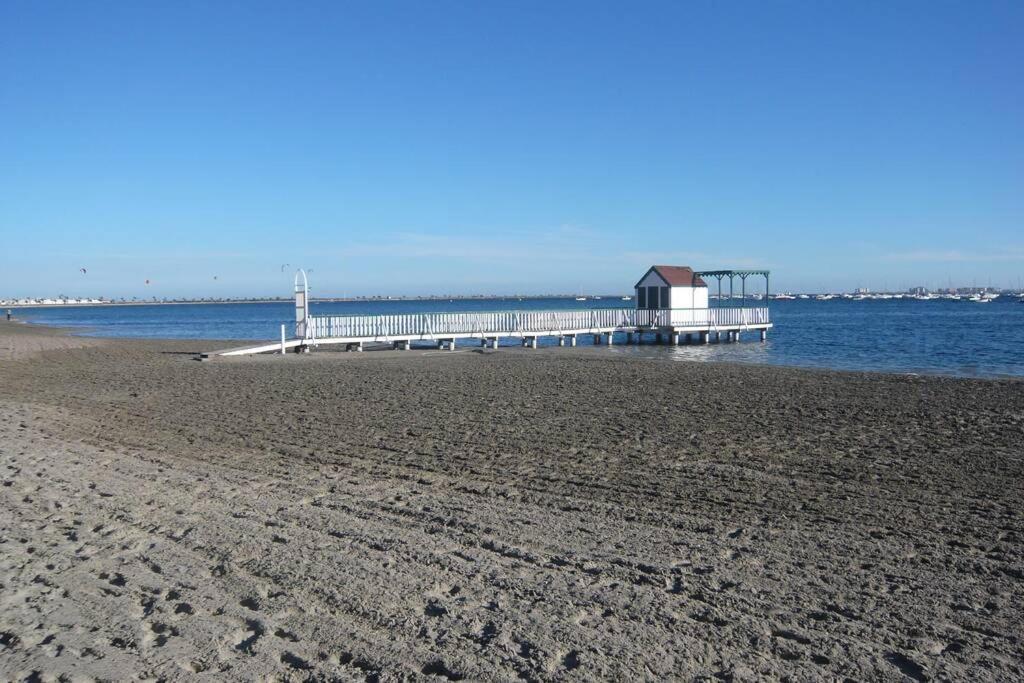 Piso en primera línea con wifi y vistas al mar Lo Pagán Exterior foto